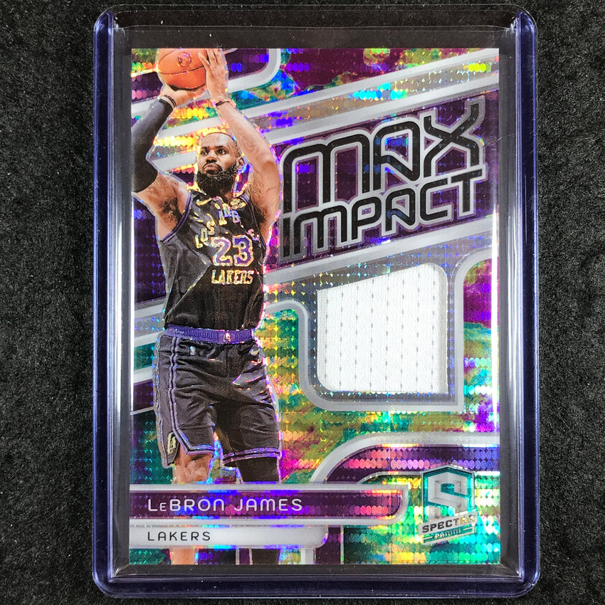 2023-24 Spectra LEBRON JAMES Max Impact Jersey Relic Celestial 29/99