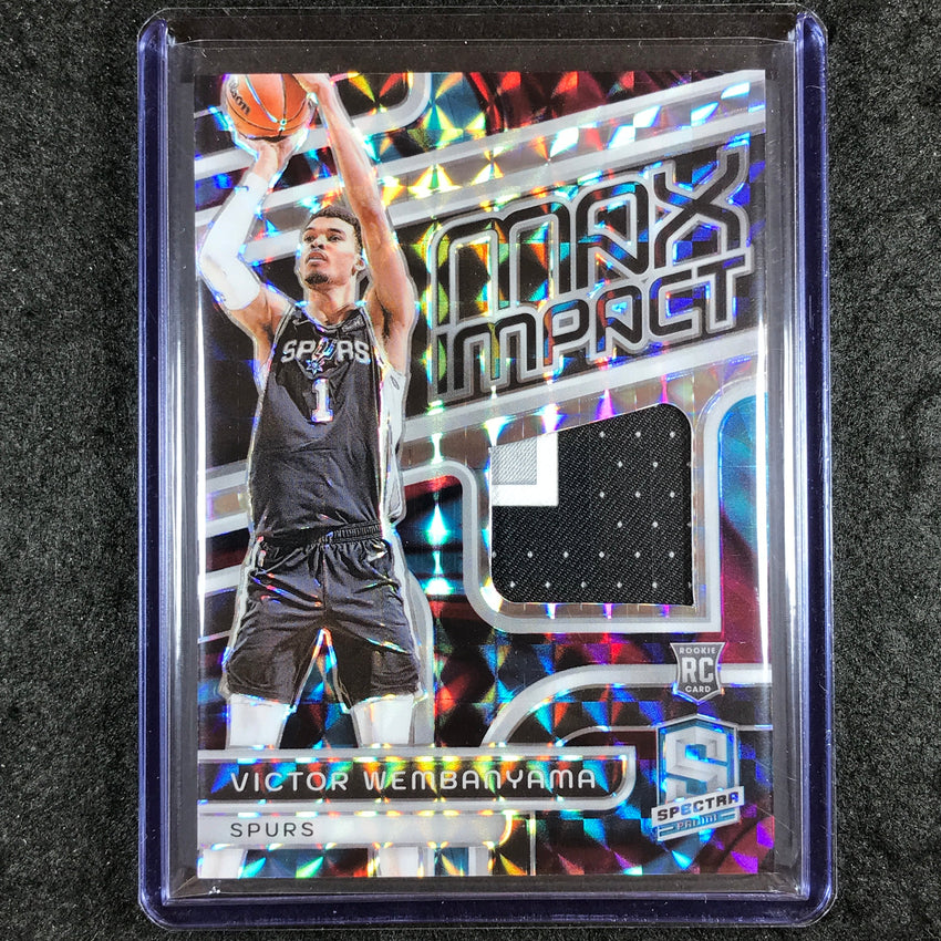 2023-24 Spectra VICTOR WEMBANYAMA Max Impact Rookie Patch Interstellar 20/75