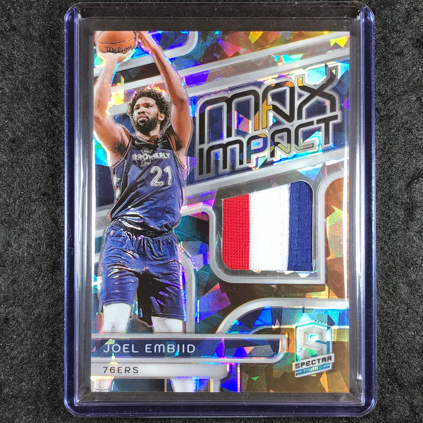 2023-24 Spectra JOEL EMBIID Max Impact Patch Relic Astral 2/49