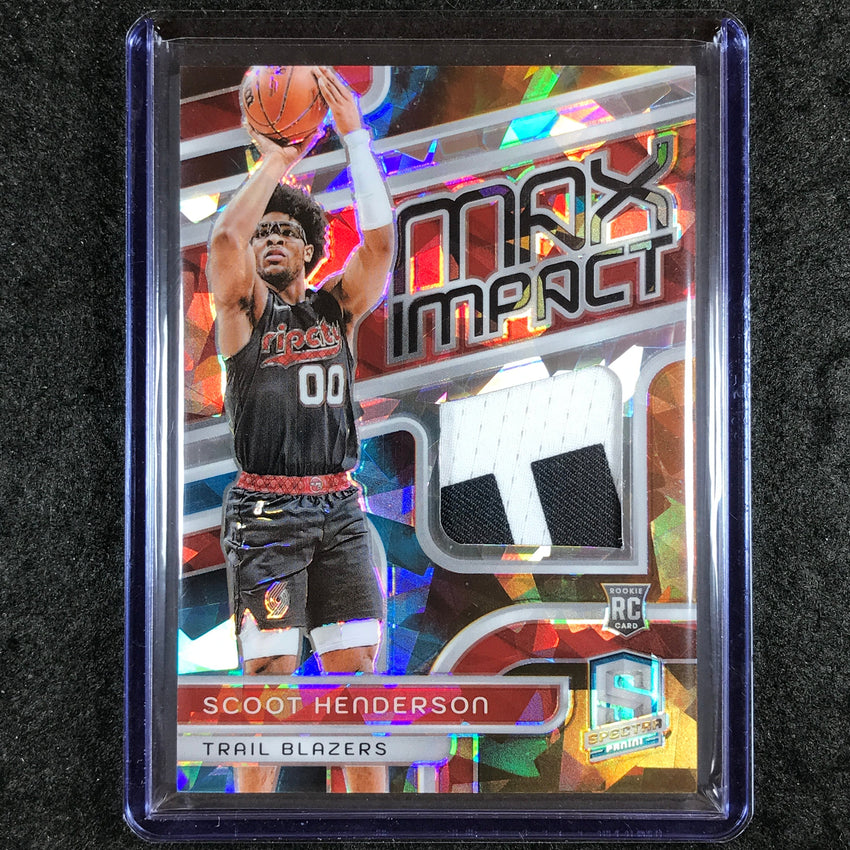 2023-24 Spectra SCOOT HENDERSON Max Impact Rookie Patch Relic Astral 26/49