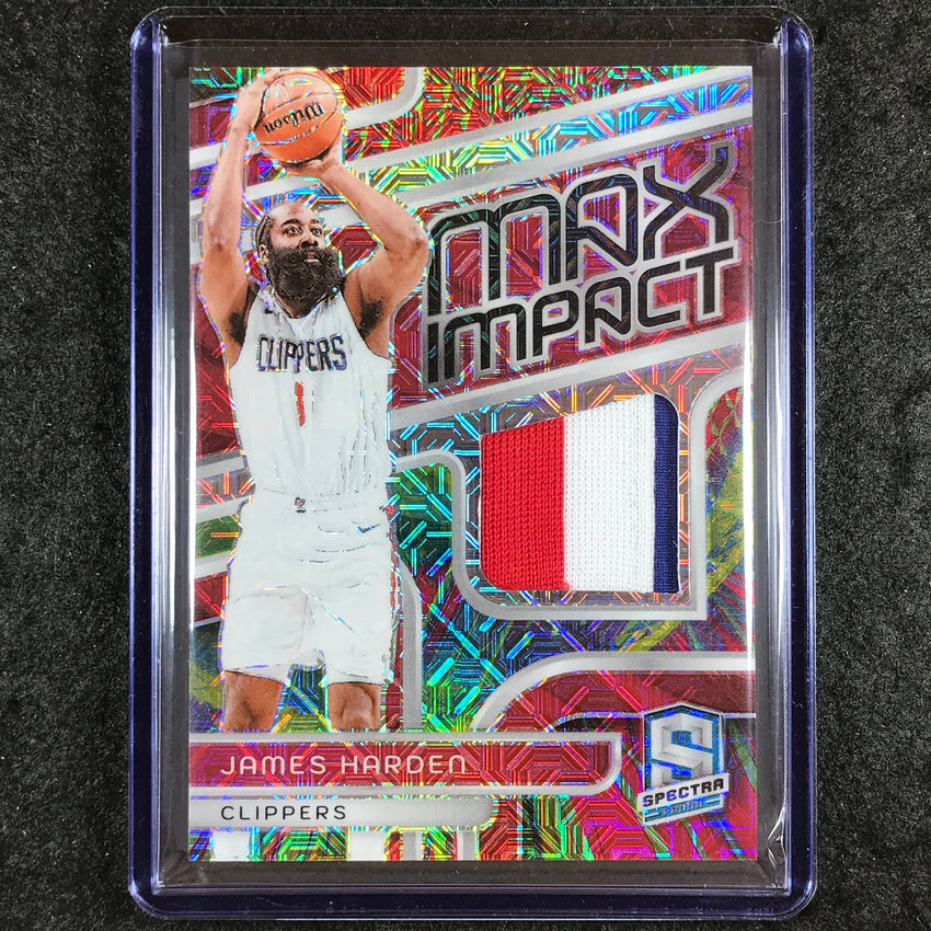 2023-24 Spectra JAMES HARDEN Max Impact Patch Relic Meta 4/25