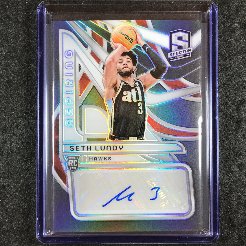 2023-24 Spectra SETH LUNDY Aspiring Rookie Autograph Base 83/99
