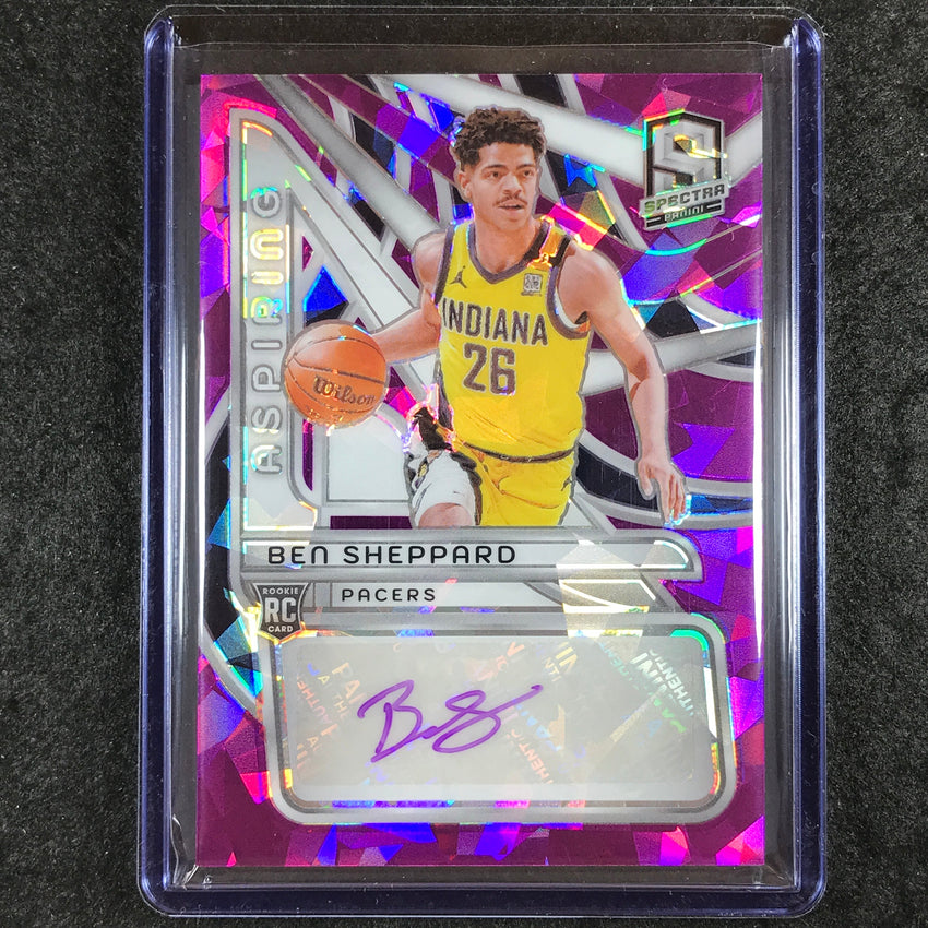 2023-24 Spectra BEN SHEPPARD Aspiring Rookie Autograph Purple 18/35