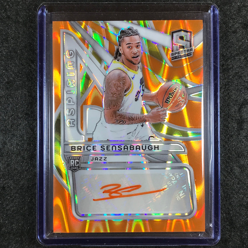 2023-24 Spectra BRICE SENSABAUGH Aspiring Rookie Autograph Orange 12/15