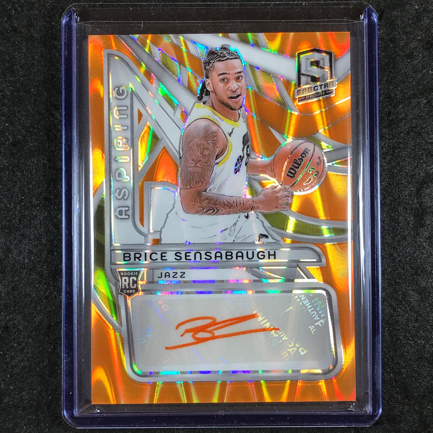 2023-24 Spectra BRICE SENSABAUGH Aspiring Rookie Autograph Orange 13/15