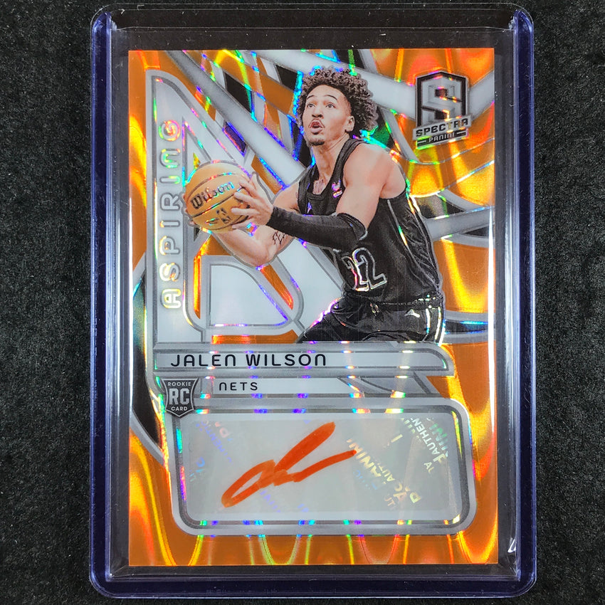 2023-24 Spectra JALEN WILSON Aspiring Rookie Autograph Orange 4/15