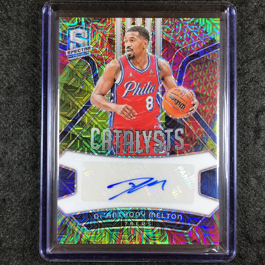 2023-24 Spectra DE'ANTHONY MELTON Catalysts Signatures Auto Meta 5/25