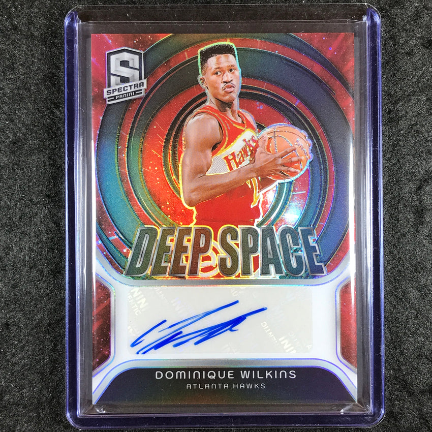 2023-24 Spectra DOMINIQUE WILKINS Deep Space Signatures Auto Base 23/75