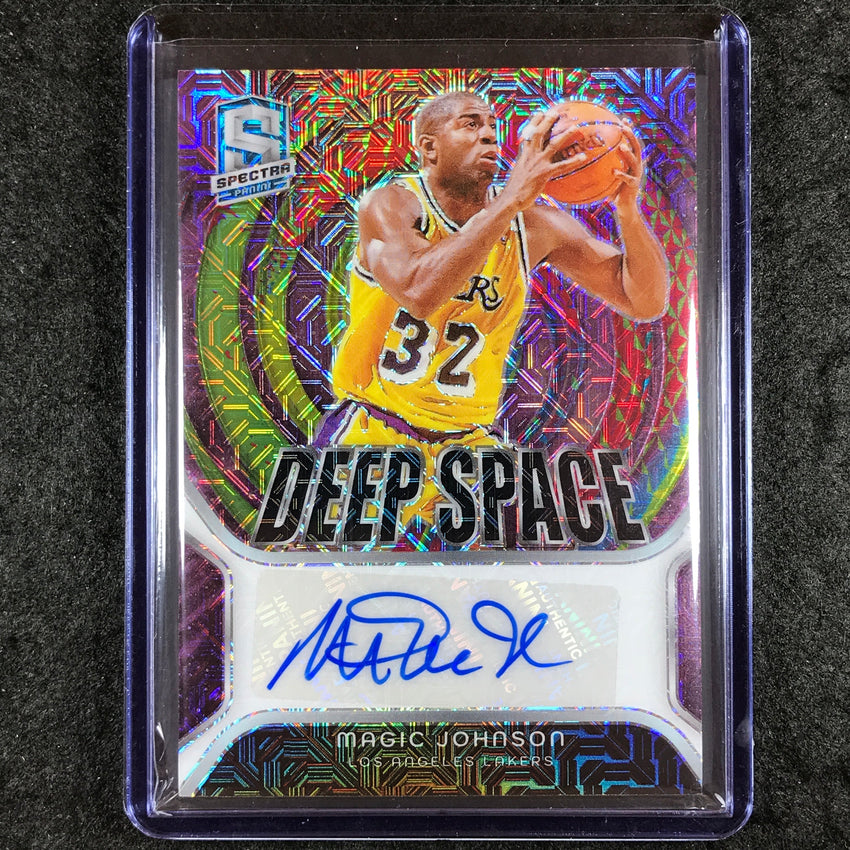 2023-24 Spectra MAGIC JOHNSON Deep Space Signatures Auto Meta 7/25