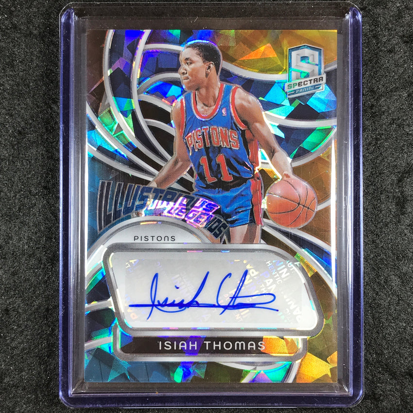 2023-24 Spectra ISIAH THOMAS Illustrious Legends Auto Astral 35/49