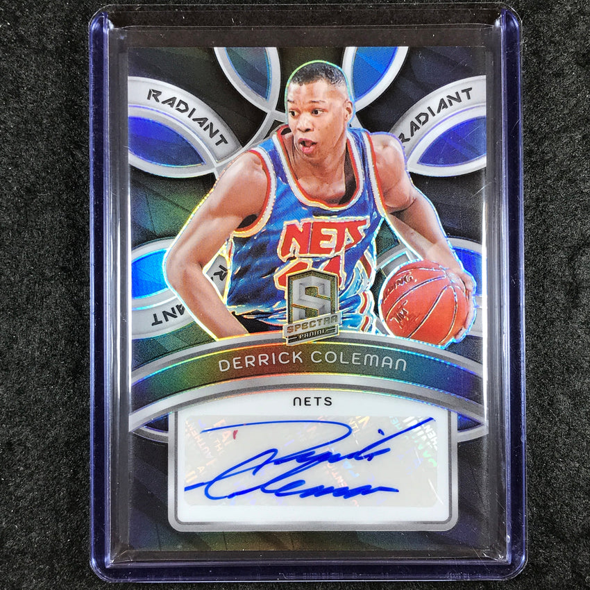 2023-24 Spectra DERRICK COLEMAN Radiant Signatures Auto Base 52/99