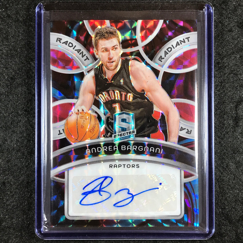 2023-24 Spectra ANDREA BARGNANI Radiant Signatures Auto Interstellar 44/75