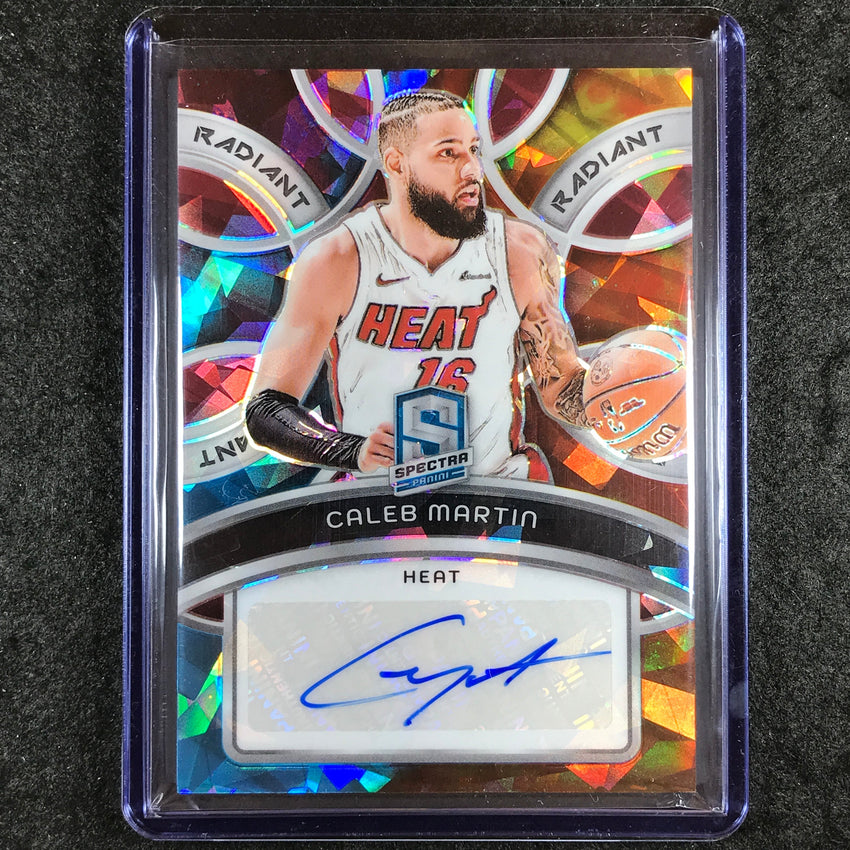 2023-24 Spectra CALEB MARTIN Radiant Signatures Auto Astral 48/49