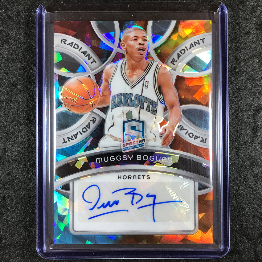 2023-24 Spectra MUGGSY BOGUES Radiant Signatures Auto Astral 17/49