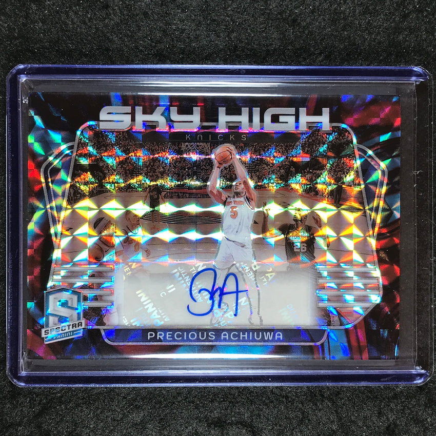2023-24 Spectra PRECIOUS ACHIUWA Sky High Signatures Auto Interstellar 52/75
