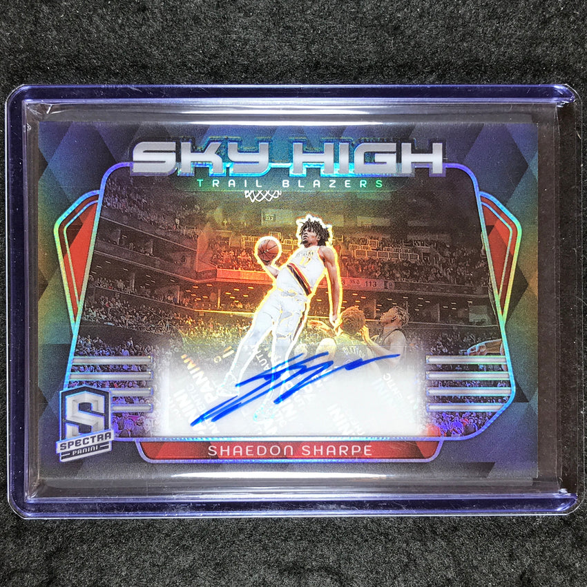 2023-24 Spectra SHAEDON SHARPE Sky High Signatures Auto Base 16/75