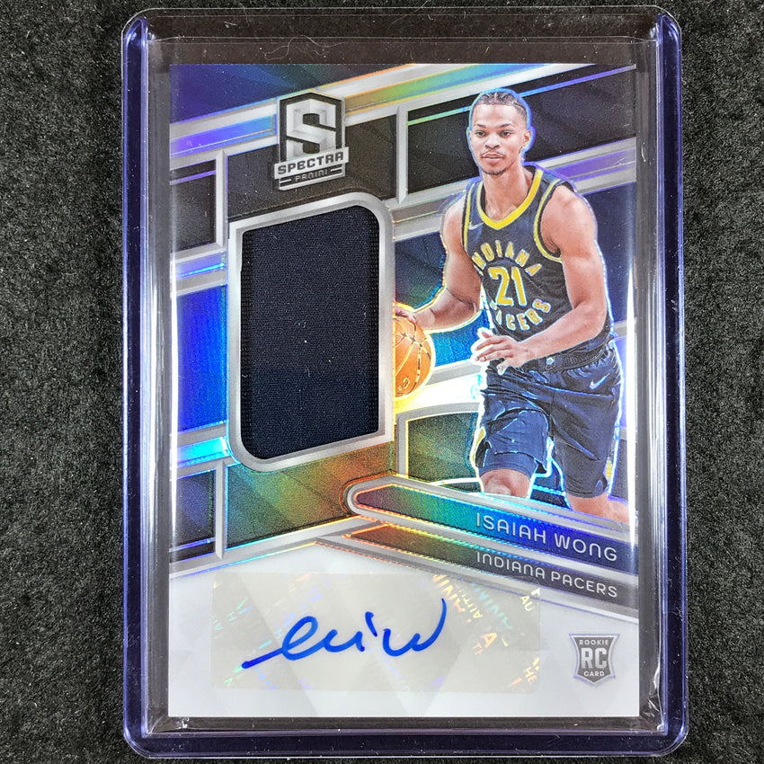 2023-24 Spectra ISAIAH WONG Rookie Jersey Auto Base 107/199 #240