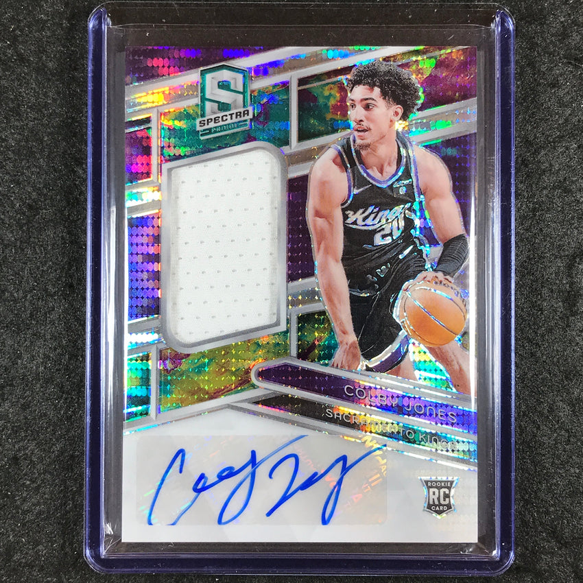 2023-24 Spectra COLBY JONES Rookie Jersey Auto Celestial 38/99 #211