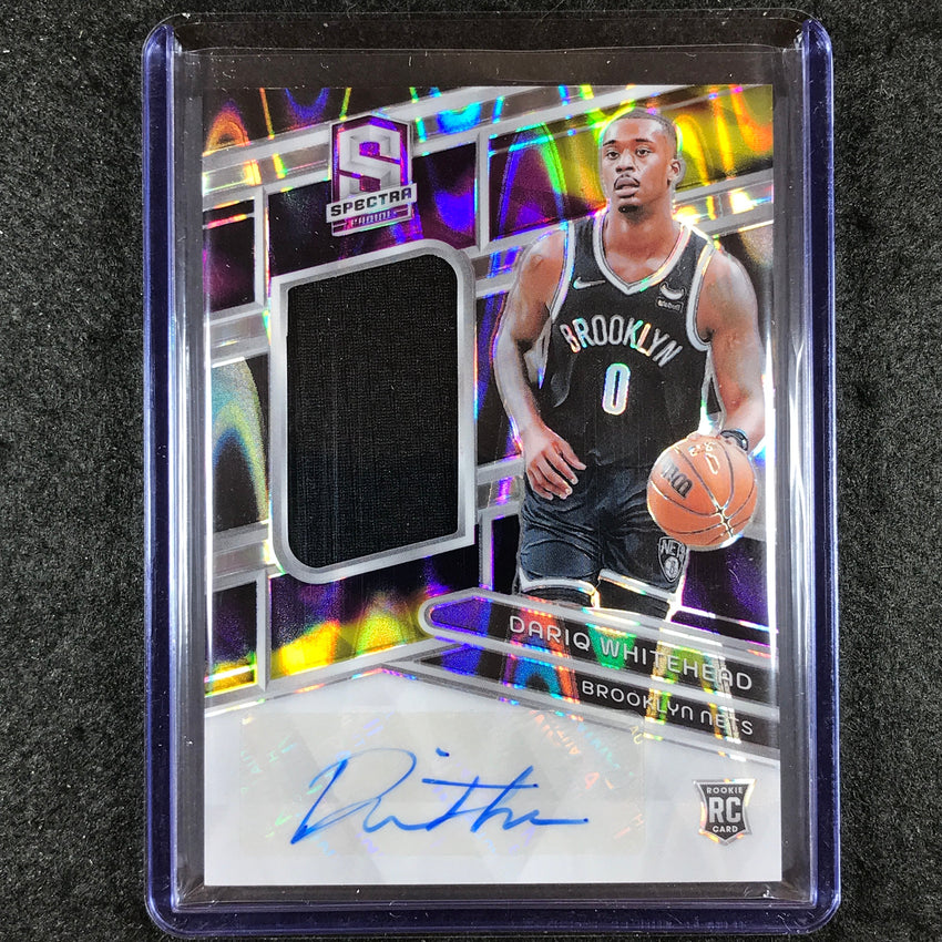 2023-24 Spectra DARIQ WHITEHEAD Rookie Jersey Auto Supernova 19/75 #219