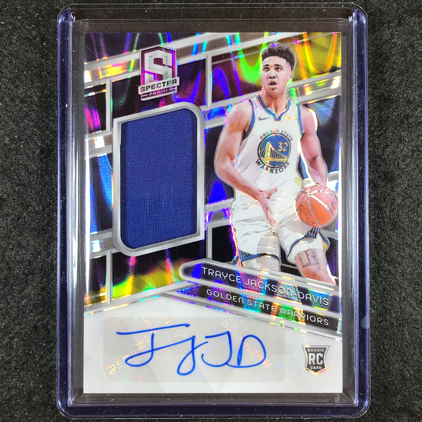 2023-24 Spectra TRAYCE JACKSON-DAVIS Rookie Jersey Auto Supernova 53/75 #233