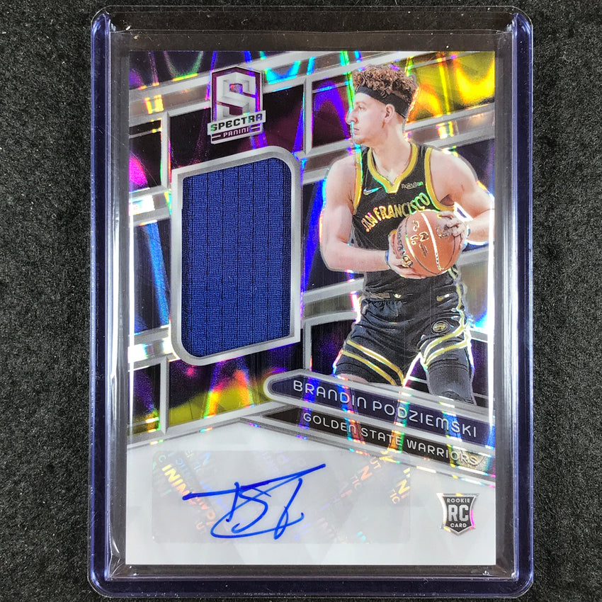 2023-24 Spectra BRANDIN PODZIEMSKI Rookie Jersey Auto Supernova 15/75 #244