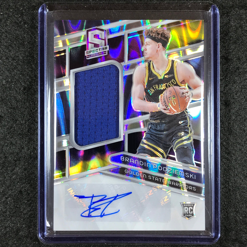 2023-24 Spectra BRANDIN PODZIEMSKI Rookie Jersey Auto Supernova 47/75 #244