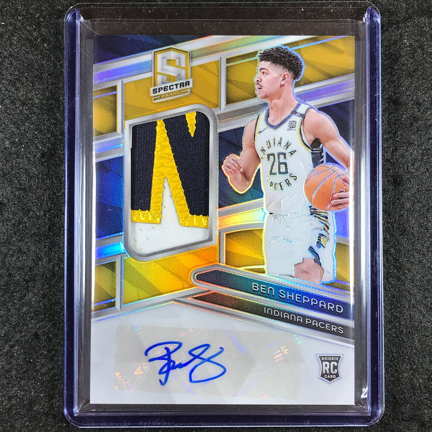 2023-24 Spectra BEN SHEPPARD Rookie Patch Auto Gold 8/10 #237