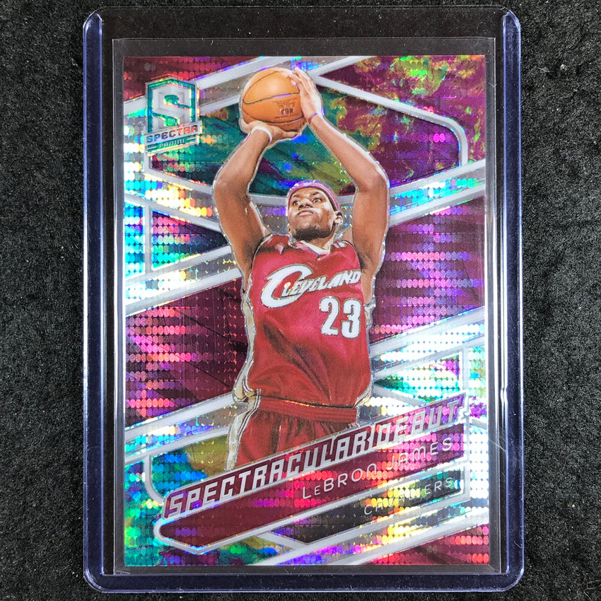 2023-24 Spectra LEBRON JAMES Spectacular Debut Celestial 59/125 #179