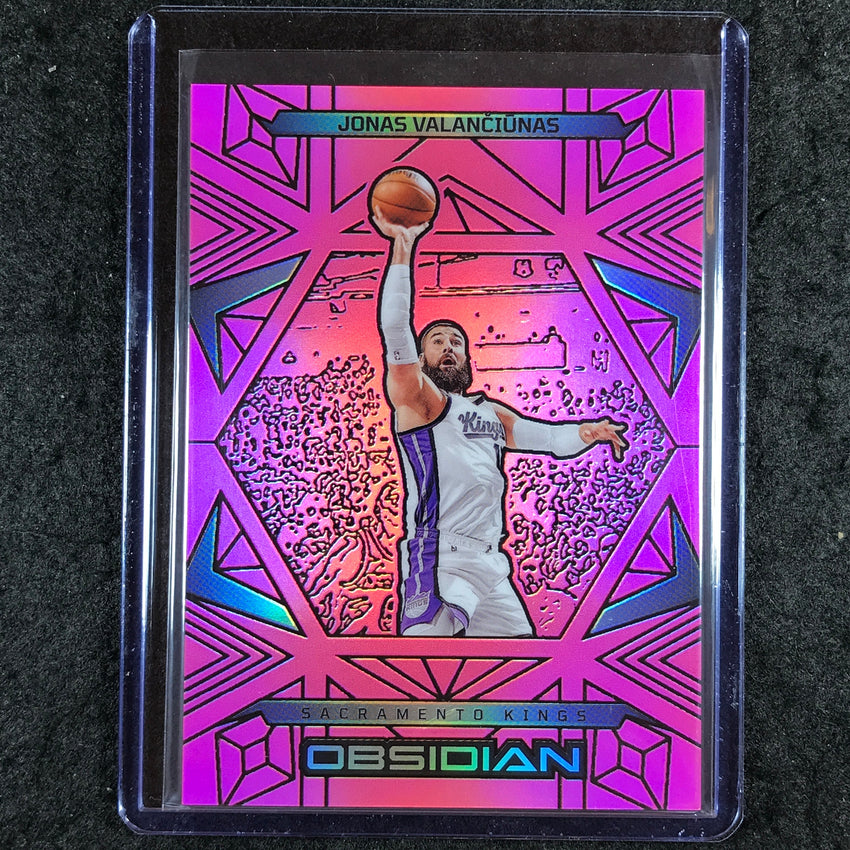 2024-25 Obsidian JONAS VALANCIUNAS Base Pink Flood 21/49 #88