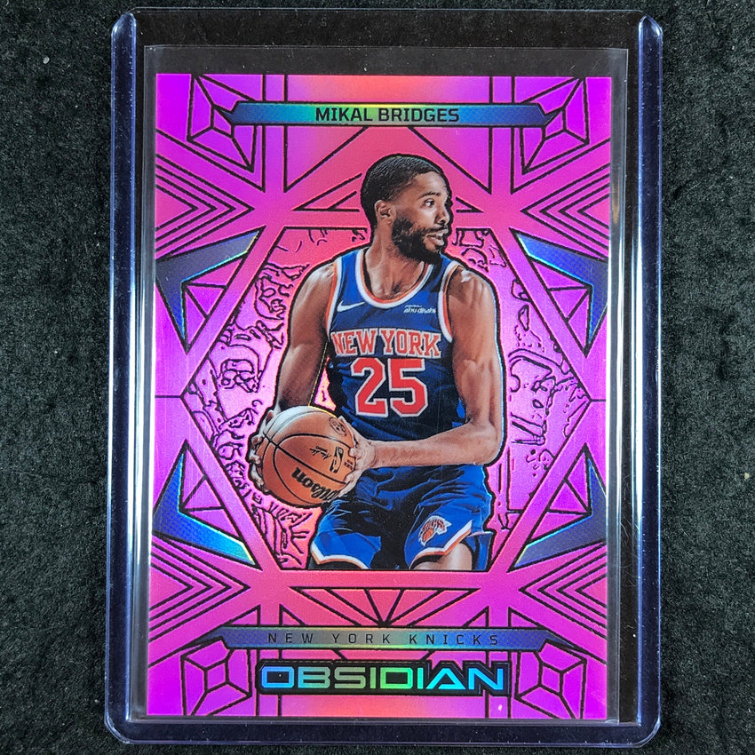 2024-25 Obsidian MIKAL BRIDGES Base Pink Flood 27/49 #122