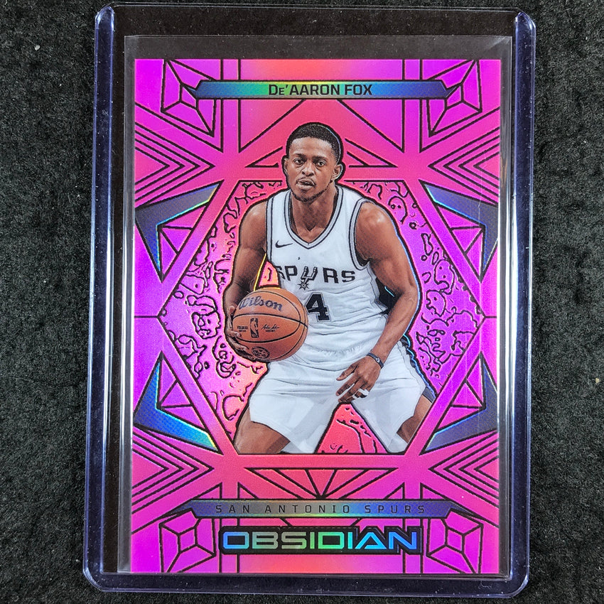 2024-25 Obsidian DE'AARON FOX Base Pink Flood 19/49 #135