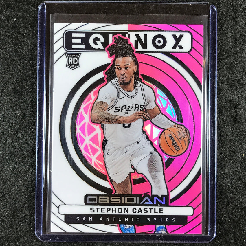 2024-25 Obsidian STEPHON CASTLE Equinox Rookie Pink Flood 10/49 #6