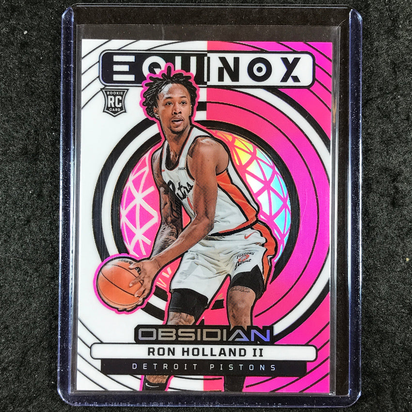 2024-25 Obsidian RON HOLLAND II Equinox Rookie Pink Flood 15/49 #19