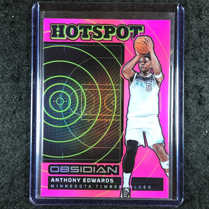2024-25 Obsidian ANTHONY EDWARDS Hotspot Pink Flood 10/49 #9
