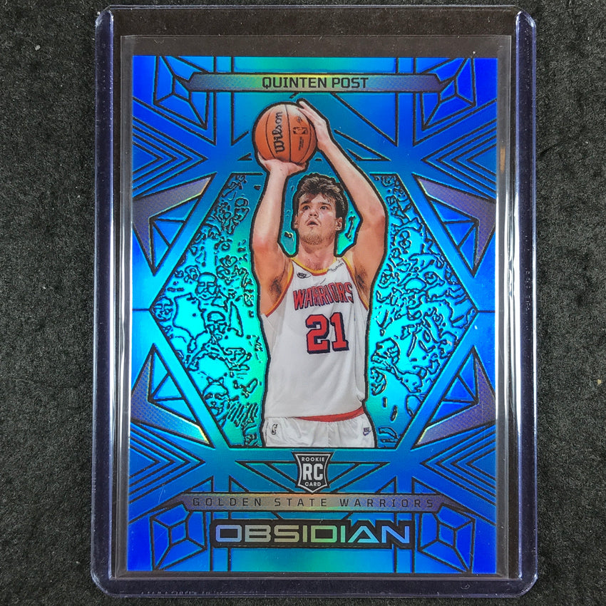 2024-25 Obsidian QUINTEN POST Rookie Base Blue Flood 16/30 #170