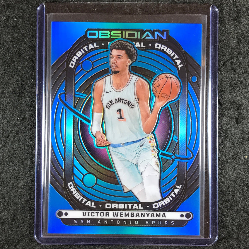 2024-25 Obsidian VICTOR WEMBANYAMA Orbital Blue Flood 13/30 #6