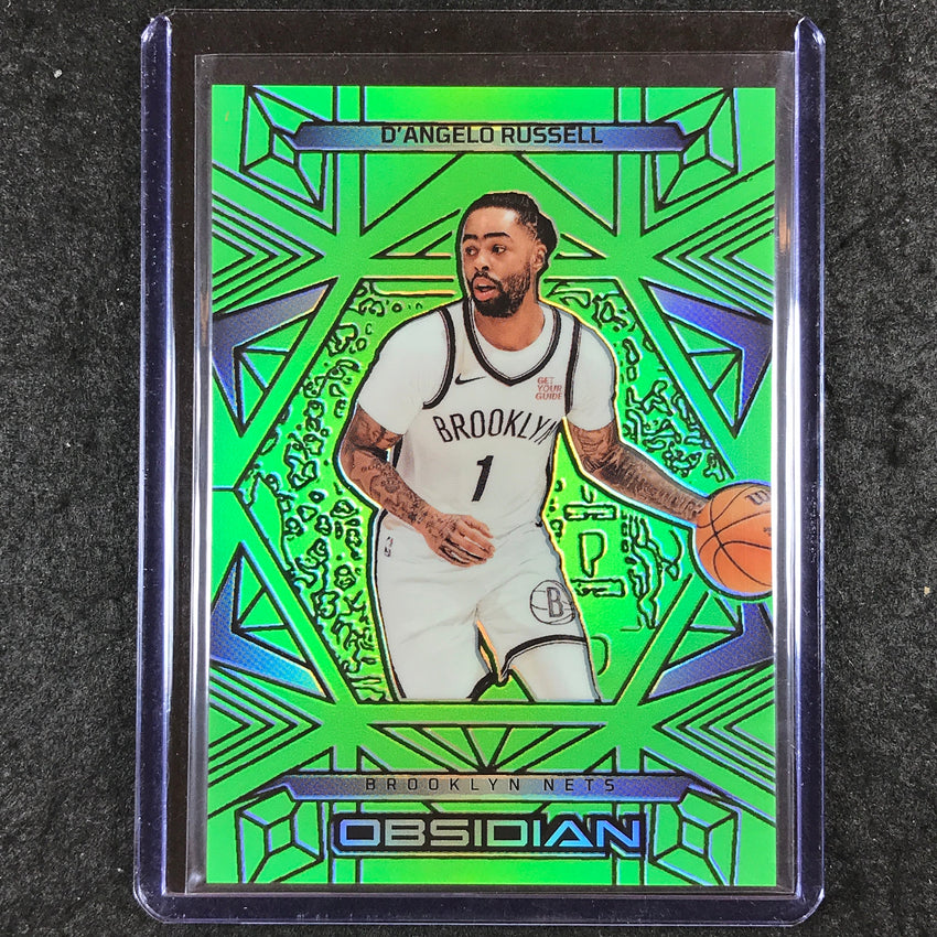 2024-25 Obsidian D'ANGELO RUSSELL Base Green Flood 15/25 #70