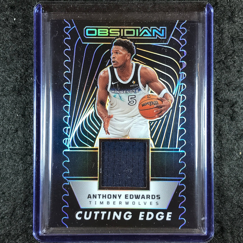 2024-25 Obsidian ANTHONY EDWARDS Cutting Edge Memorabilia Jersey 34/249