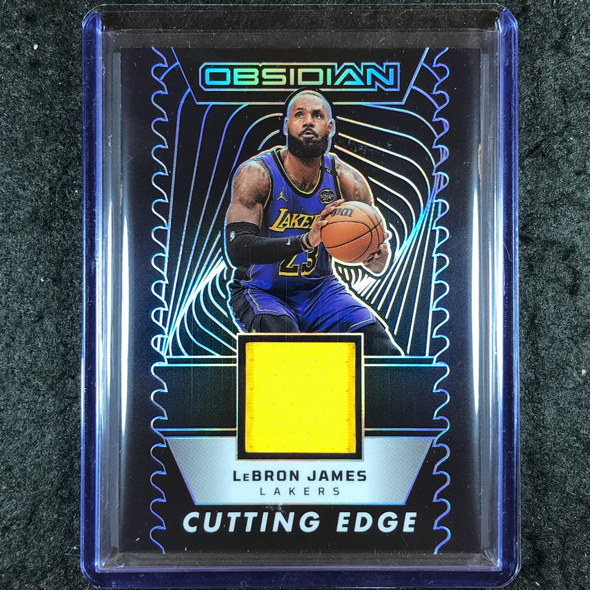2024-25 Obsidian LEBRON JAMES Cutting Edge Memorabilia Jersey 133/249