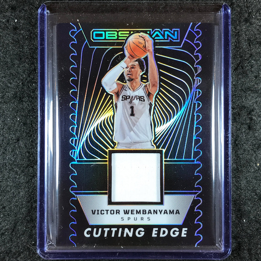 2024-25 Obsidian VICTOR WEMBANYAMA Cutting Edge Memorabilia Jersey 212/249