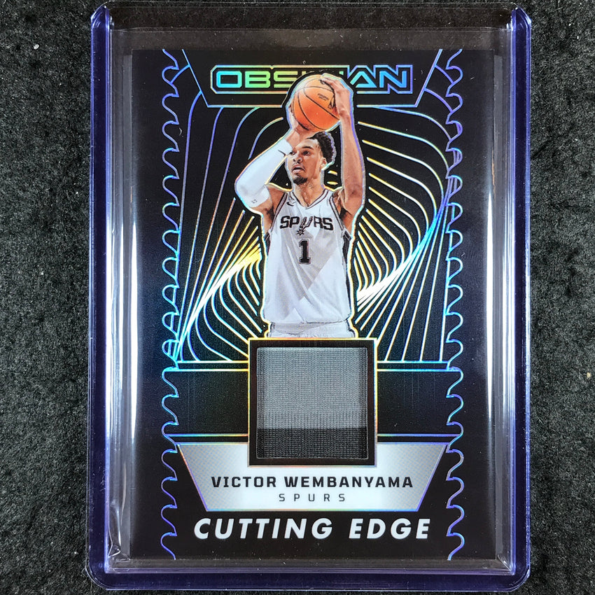 2024-25 Obsidian VICTOR WEMBANYAMA Cutting Edge Memorabilia Jersey 87/249