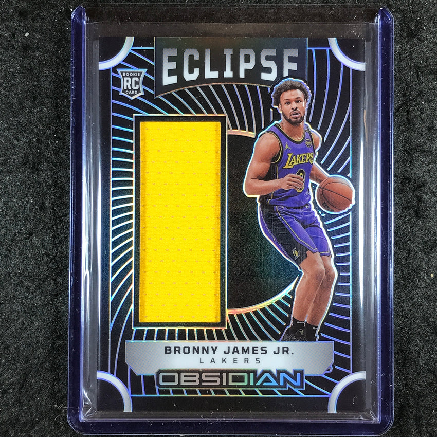 2024-25 Obsidian BRONNY JAMES JR. Eclipse Materials Rookie Jersey Relic 95/249
