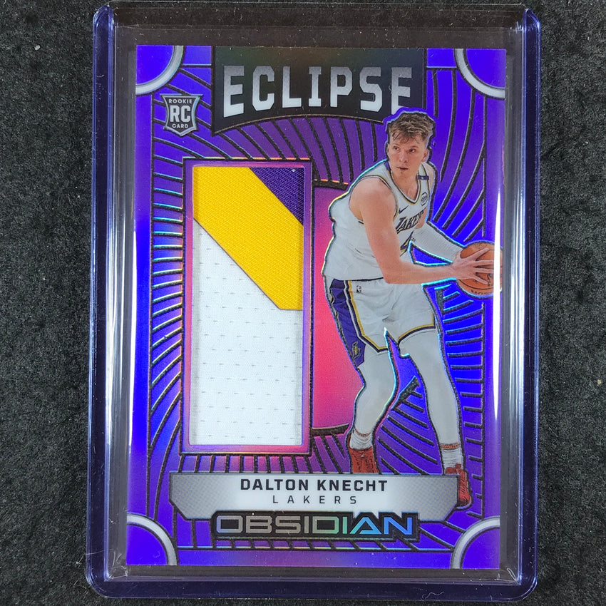 2024-25 Obsidian DALTON KNECHT Eclipse Materials Rookie Patch Purple Flood 29/75