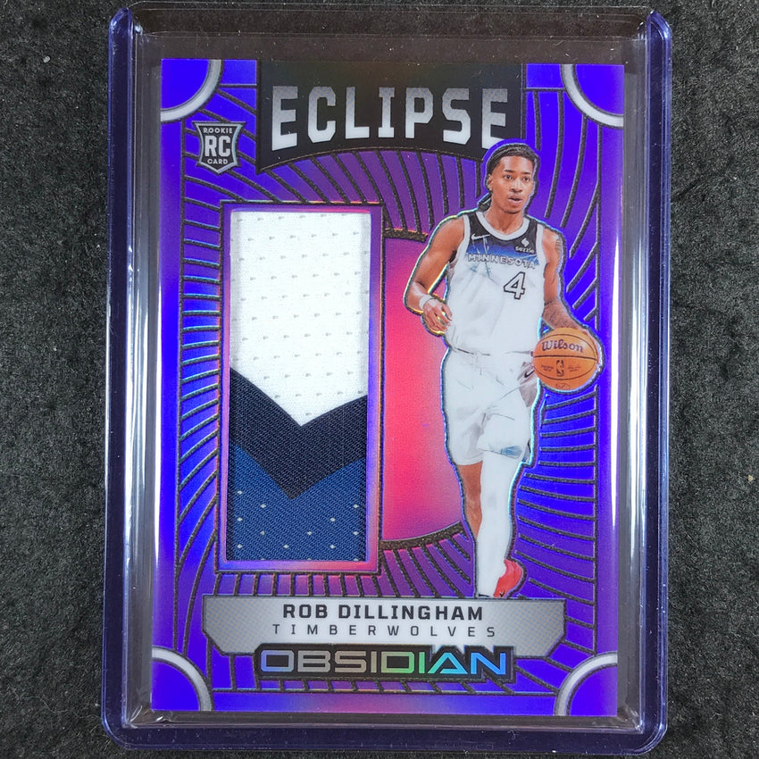 2024-25 Obsidian ROB DILLINGHAM Eclipse Materials Rookie Patch Purple 40/75