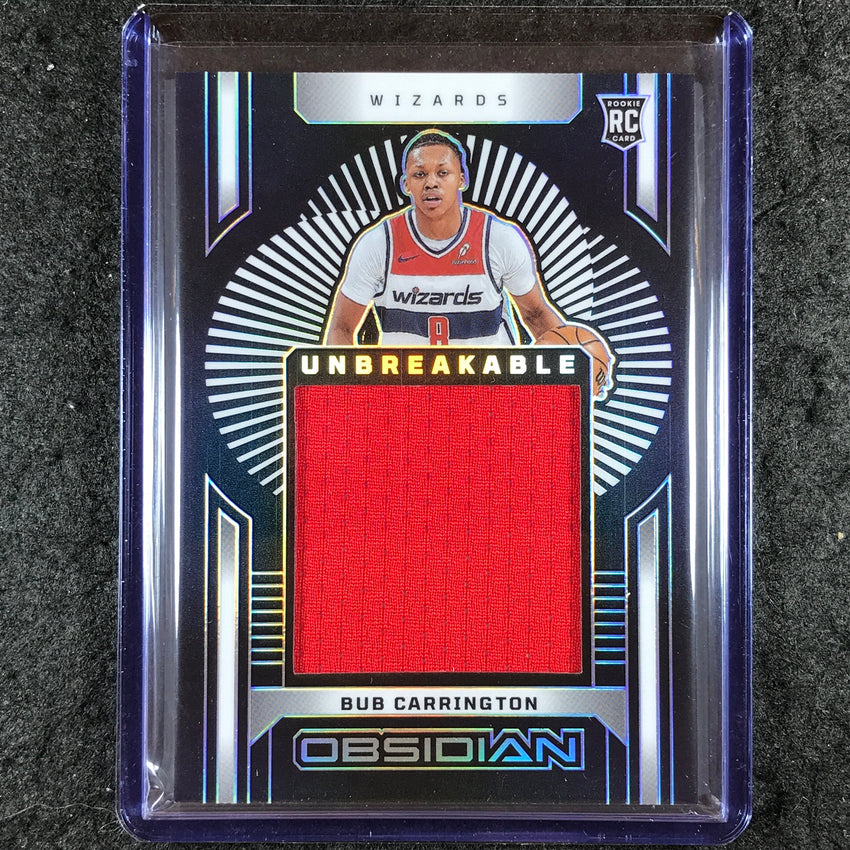 2024-25 Obsidian BUB CARRINGTON Unbreakable Memorabilia Rookie Jersey 104/249