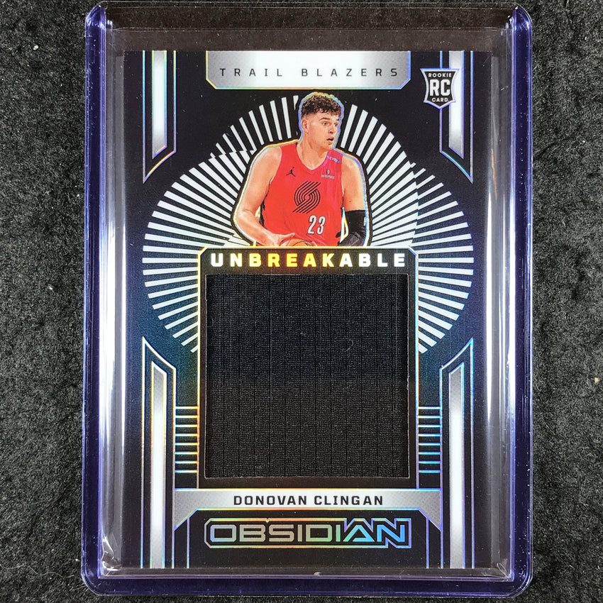 2024-25 Obsidian DONOVAN CLINGAN Unbreakable Memorabilia Rookie Jersey 68/249