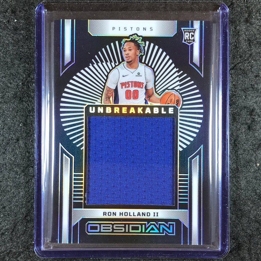 2024-25 Obsidian RON HOLLAND II Unbreakable Memorabilia Rookie Jersey 37/249