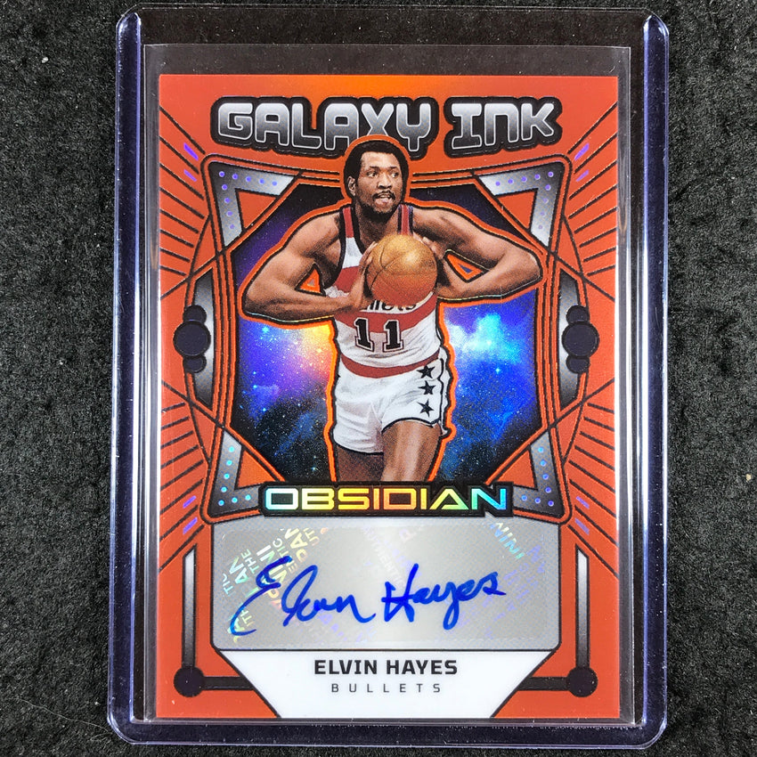 2024-25 Obsidian ELVIN HAYES Galaxy Ink Auto Orange Flood 69/99