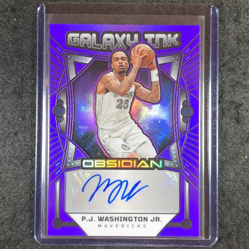 2024-25 Obsidian P.J. WASHINGTON JR. Galaxy Ink Auto Purple Flood 33/49