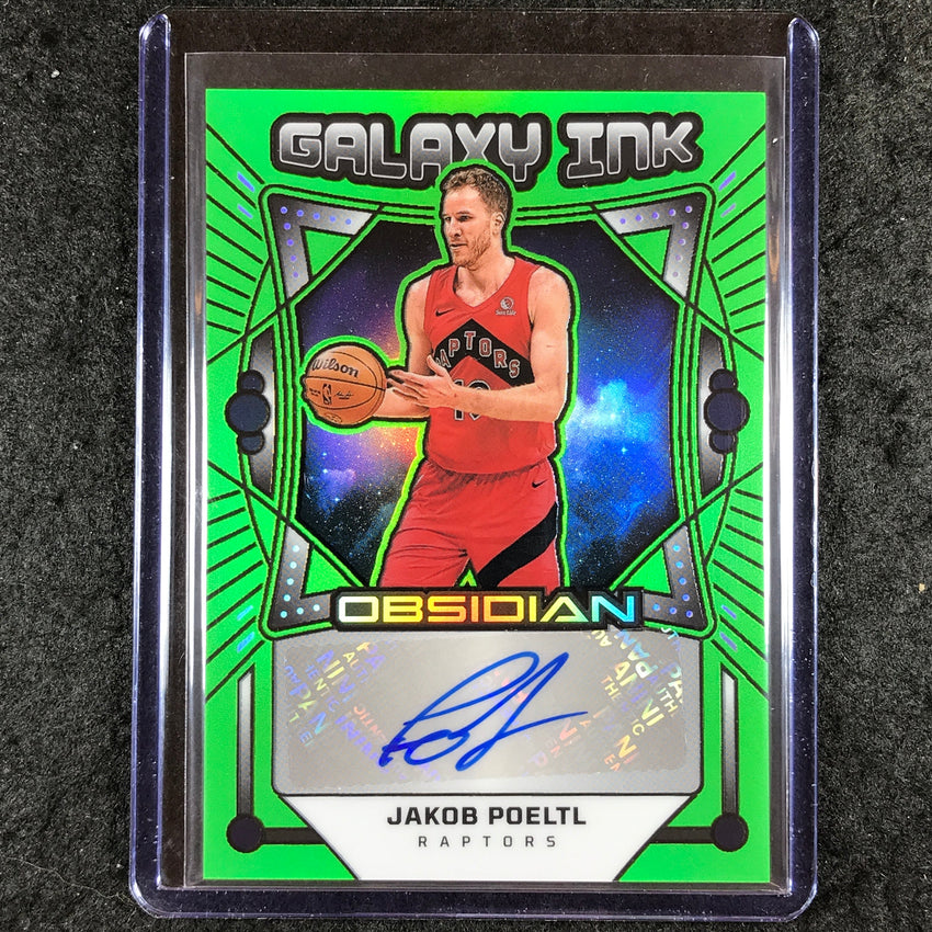 2024-25 Obsidian JAKOB POELTL Galaxy Ink Auto Green Flood 10/25